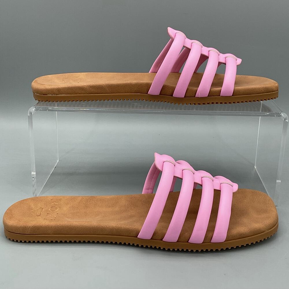 NEW Roxy Women’s Villa Daze Slip on Sandals Pink Size 7